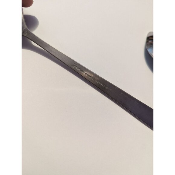 VTG CARLYLE Hong Kong stainless cameo pattern lot 5 teaspoons replacement - Picture 10 of 11